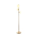 Modern Floor Lamp Brand Homedelight Metal And Opal Glass, 3 X G9 Led Spotlight Not Included D250xh130mm