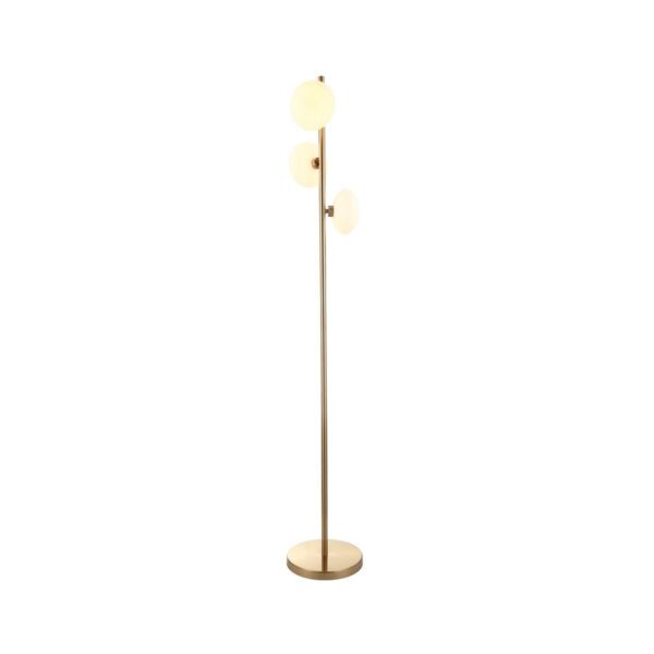 Modern Floor Lamp Brand Homedelight Metal And Opal Glass, 3 X G9 Led Spotlight Not Included D250xh130mm