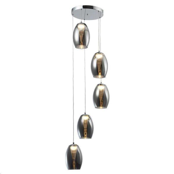 Decorative Modern Led Ceiling Lamp 5x5w Cob 3000k.