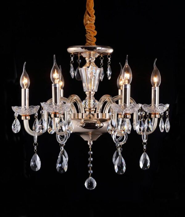 Decorative Crystal Chandelier Type Pendant Lamp K9 6xe12-60w Max.