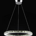 Led Glass Pendant Ceiling Lamp 35w, 3000k, D-520mm H-1000mm