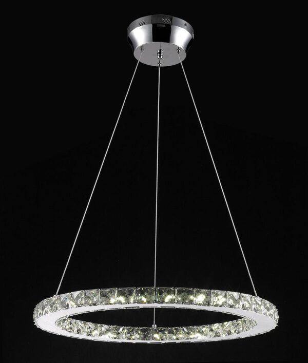 Led Glass Pendant Ceiling Lamp 35w, 3000k, D-520mm H-1000mm