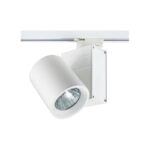 Spot Type Ceiling Lamp For 24Â ° Rail Gr12 70w Dimensions: L-170 W-115 H-230mm Matt White Finish, Lightsource Brand.