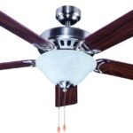 Ceiling Fan 52 "5 Blade Decorative 2xe27.