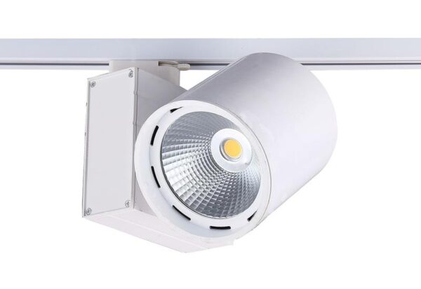 Spot Led Ceiling Lamp (for Rail) -40w, With Light Tone In Yellow (3000k), Emits 4500lm. Brand Light Source.