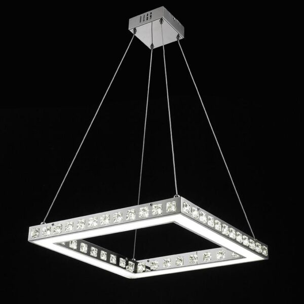 Led Crystal Pendant Lamp 33.6w 3000k 45cm 110-240v