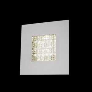 Led Wall Or Ceiling Light 9.6w 1000lm 4000k 110 / 240v 50-60hz Dimensions: L200mm W-200mm Finished In Color Satin Nickel