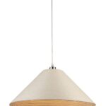 White Pendant Ceiling Lamp Use Of An E27 Spotlight
