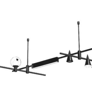 Linear Pendant Lamp, Adjustable, Modern Led Brand Lightsource Collection Finese, Finished Satin Brass, In Light Tone (3000k) 45w 0-10v Dimmable