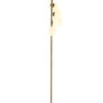 Modern Decorative Floor Lamp With Metallic Body With Anti-brass Tone Finish
