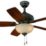 Ceiling Fan 42 "5 Blade Decorative 2xe27.