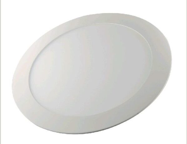 Round Recessed Led Panel Type Slim Ceiling Lamp 18w 3000k.