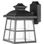Genova Brand Outdoor Wall Lamp, Uses 1xe27 60w (not Included) Ip44 Abs Black Finish, Resistant To Interowing, Uv Rays, Sun, Rain, Does Not Scratch.