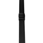 Outdoor Lamp Type 3xe27 60w (not Included) Genova Brand, 110 / 277v 50-60hz Ip44 H-2.22 Mts Black Finish Abs Material, Weather Resistant, Does Not Rust, Does Not Scratch, Uv Ray Resistant, Lenses In Clear