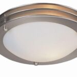 Home Delight Brand Surface Ceiling Light, In Satin Nickel Finish And Frosted Opaline Lens, Direct And Indirect Light Effect, Uses 1xe27