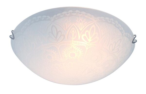 Ceiling Light Brand Home Delight D-300mm 2xe27 -40w White Glass Frosted