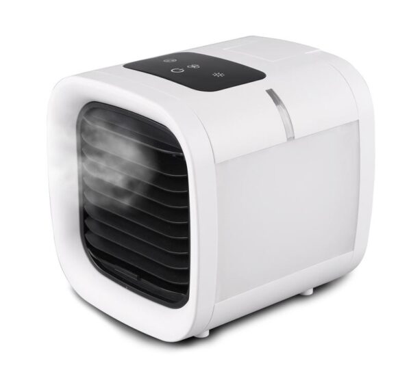 Mini Fan, Air Cooler, Purifier, Humidifier, With Portable Rgb Led Light