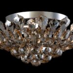 Decorative Glass Lamp Type Ceiling. Smoked Crystal.