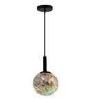 1xe27 40w Max Pendant Ceiling Lamp (not Included) Dimensions: 150 X 150 X 225mm, 3d Glass Finish, Home Delight Brand.